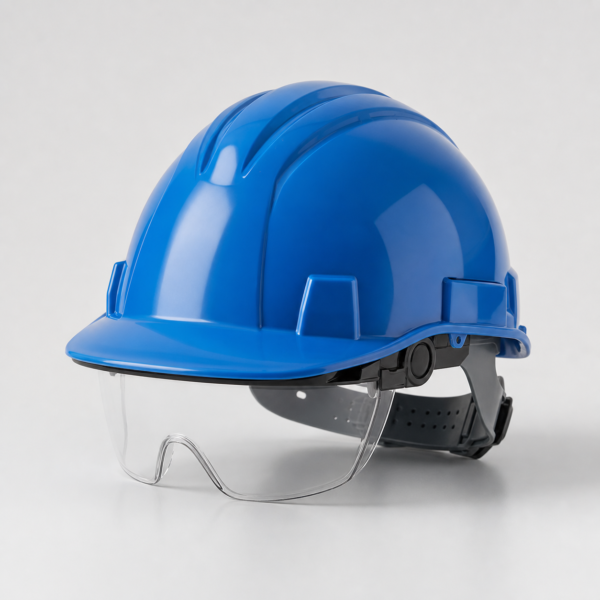 safety-helmet-with-retractable-eye-shield Safety Helmet with Retractable Eye Shield
