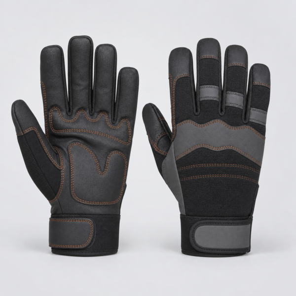 Synthetic Leather Mechanics Gloves