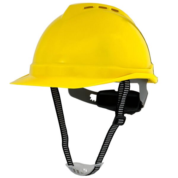 Vented Safety Helmet with Adjustable Suspension